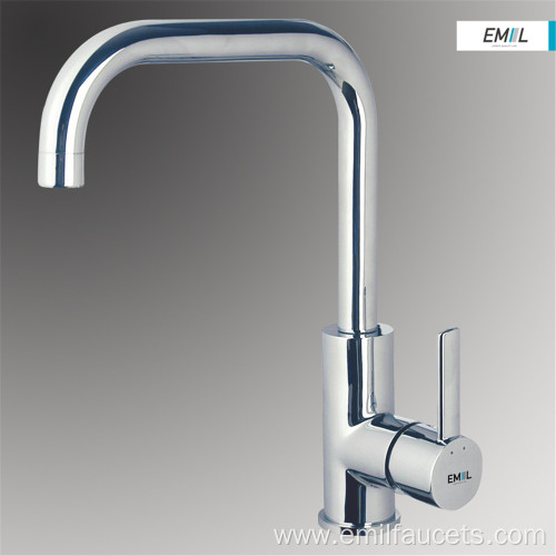 Single handle copper kitchen water faucet